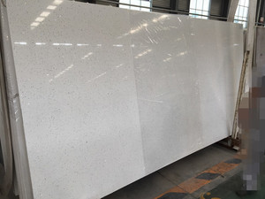 Sparkle Trắng <span class=keywords><strong>Quartz</strong></span> Big slab thiết kế hiện đại đánh bóng bề mặt tùy chỉnh kích thước - Product Image 4