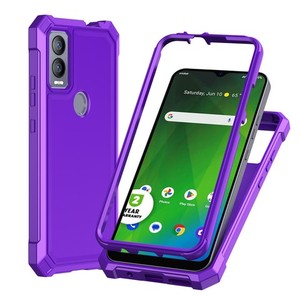 คริกเก็ตเมจิก 5G/เอทีแอนด์ที โปรเพล 5G เคส TPU แบบหนาเคลือบสีพร้อมกรอบพีซี สีม่วง - Product Image 1