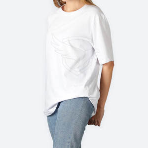 Camiseta extragrande de verano de último diseño 2025, Camiseta extragrande de algodón y poliéster, Camiseta extragrande con logotipo personalizado al por mayor - Product Image 5