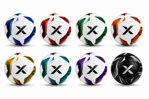 Ballon de football promotionnel personnalisé X |   Blanc Noir Or |   Logo X |   Fabricant OEM ODM |   Design haut de gamme |   Qualité supérieure - Product Image 5