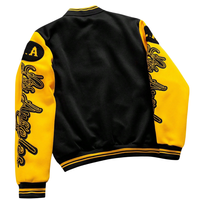 Blousons universitaires camouflage personnalisés OEM avec patchs en chenille, broderie, col montant et logo frontal – Blousons streetwear pour équipes universitaires/écoles