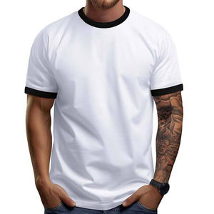 Camisetas Personalizadas para Hombre al por Mayor, Suministro Directo de Fábrica OEM, Nuevas Camisetas de Verano de Algodón y Poliéster al por Mayor para Hombre - Product Image 2