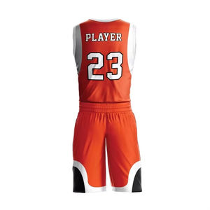 Custom Sublimated Team Basketball Uniform Set High Quality 100% Polyester Breathable Unisex Jerseys Shorts - Product Image 6