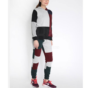 Chándal de mujer Chándal de jogging personalizado Calidad superior Chándales de mujer de estilo de rayas de doble color - Product Image 2
