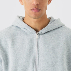 Conjunto de Sudadera con capucha y pantalones cortos de dos piezas French Terry de alta calidad para hombre, Jersey holgado con estampado personalizado, sudaderas con capucha gráficas y cremallera, ropa de calle para hombre - Product Image 5