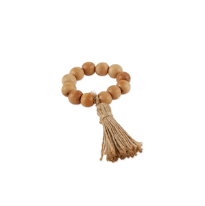 Perle en bois naturel ronds de serviette porte-serviettes pour la fête de mariage en plein air décoration de la maison articles vente produit - Product Image 3