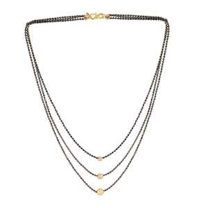 Indian Bridal Mangalsutra Jewelry Indian Wholesale Jewellery Manufacturer Traditional Three Layered Ball <b>Necklace</b> Set <b>for</b> <b>Women</b> - Product Image 4