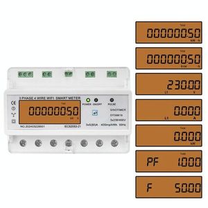 SINOTIMER DTS6619-050 80A WiFi เครื่องวัดพลังงานไฟฟ้าแบบสามเฟส พร้อมอุปกรณ์เชื่อมต่อและระบบเครือข่าย - Product Image 1