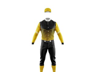 Uniforme de Béisbol con Estampado Personalizado, Tela Transpirable y Material de Alta Calidad, Precio al por Mayor, Uniformes de Béisbol al por Mayor - Product Image 3