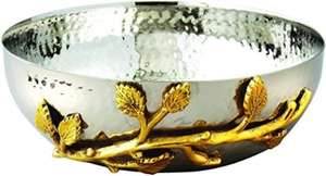 NUEVO TAZO DECORATIVO DE LUJO CON DISEÑO DE HOJA Y PÁJARO EN LATÓN, TAZO PARA SERVIR, COLECCIÓN PARA EL HOGAR, DECORACIÓN DE MESA, TAZO DE LUJO - Product Image 4