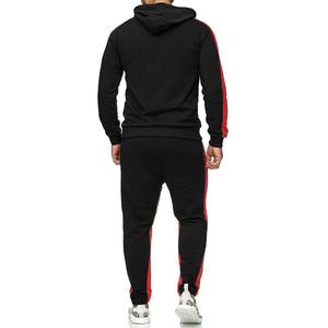 Ensemble survêtement unisexe en flanelle de coton épais personnalisable, vêtements de sport d'hiver écologiques, pantalon de survêtement et sweat-shirt pour adultes - Product Image 2