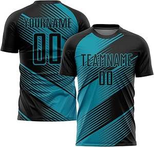 Uniforme de fútbol juvenil de alta calidad, patrón de lunares 3D, Jersey que absorbe la humedad, pantalones cortos, tamaño 2-12Y, cuello redondo, transpirable para niños - Product Image 2