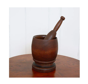 Mortero y Maja de madera de alta calidad, herramientas de cocina, triturador de especias, triturador de ajo de madera, diseño Popular - Product Image 6