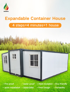 Nhà <span class=keywords><strong>CONTAINER</strong></span> thép hai cánh có thể mở rộng ba trong một hộp mở rộng gấp di động dễ dàng gấp kích thước 20ft 40ft - Product Image 2