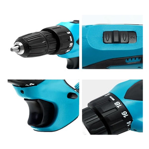 Kit de mini-perceuse Myrva 10 mm 18 V 21 V, alimenté par batterie, vitesse variable, mandrin sans clé, avec 24 accessoires pour le perçage DIY - Product Image 5