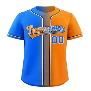 도매 저렴한 빈 일반 야구 유니폼 사용자 정의 폴리 에스테르 메쉬 통기성 야구 저지 남자의 야구 티셔츠