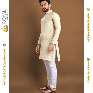 Presentamos el Nuevo Sherwani Tradicional de Algodón para Mujer, Ropa de Fiesta para Adultos, Lavable, Estilo India y Pakistán, con Estampado en Relieve, Evergreen 1000 - Product Image 4