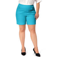 Pantalones Cortos Bermuda de Cintura Alta para Mujer, Talla Grande, Marca Jenna Rose, con Bolsillos, Elásticos, para Vestir o Trabajar, Primavera, Verano, Otoño