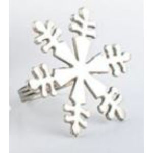 Luxury <b>Silver</b> Polished Metal Napkin Ring Home Decoration Napkin <b>Clip</b> for Weddings and Home Use - Product Image 2