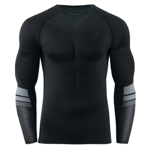 Protège-éruption cutanée sur mesure avec chemises de Compression à manches longues à séchage rapide en tissu 100% polyester - Product Image 3