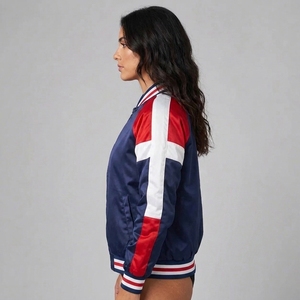Chaqueta Bomber de Invierno Personalizable para Mujer, Suministro Directo de Fábrica, Acolchada, Transpirable, con Forro de Nailon y Tela Satinada - Product Image 2