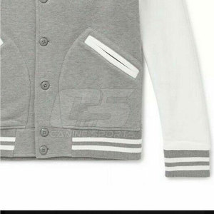 Veste décontractée pour homme à col montant 100 % coton respirant avec logo personnalisé sur le devant – Vente en gros par Lettermen - Product Image 5