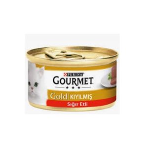 Cibo in scatola per gatti con carne macinata d'oro Gourmet 85 gr - Product Image 1