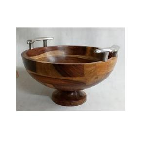 Cuenco de madera de Acacia para vajilla, tazón de madera personalizado para servir, precio al por mayor - Product Image 6