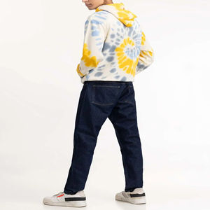 2025 Sudadera con capucha teñida con lazo para hombre 100% algodón polar de alta calidad sin cuerda con capucha cuello invierno transpirable sudaderas con capucha para Unisex - Product Image 2