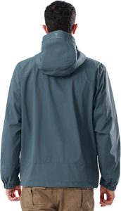 Chaqueta Impermeable con Capucha para Hombre, Chaqueta Cortavientos Informal Transpirable de Talla Grande para Invierno - Product Image 3