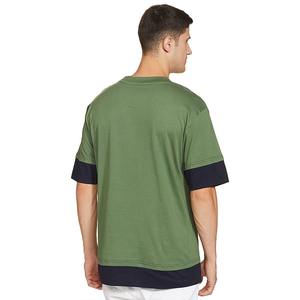 100% coton Simple hommes blanc t-shirt coton lourd t-shirt de luxe surdimensionné goutte épaule Logo personnalisé Streetwear t-shirt pour hommes - Product Image 2