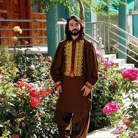 Robe longue traditionnelle afghane Kuchi, brodée à la main, de couleur unie, respirante, pour homme.