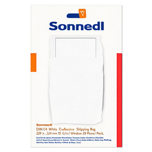 Bolsas de Envío Autoadhesivas Blancas Soennecken DIN C4, 229 x 324 mm, 100 g/m², con Ventana, 25 Unidades por Paquete - Product Image 2