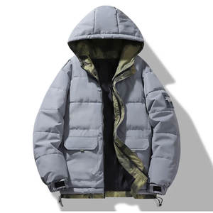 Chaqueta acolchada de gran tamaño de lona hecha a medida de alta calidad con capucha transpirable invierno Mujeres y Hombres estilo de calle alta - Product Image 3