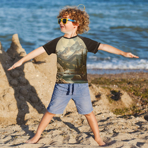 Último Diseño, Rashguard de MMA con Sublimación 3D, Talla Grande, Elástico, Transpirable, Antibacteriano, de Secado Rápido, Ajuste Delgado, para Niños, OEM - Product Image 3