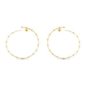 Aretes de Aro de Oro Sólido de 14K con Diseño Clásico REYES, con Moissanita Certificada por GRA, para Mujer, Regalo de Aniversario de Lujo, Joyería Fina - Product Image 4