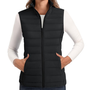 Chaleco acolchado de moda para mujer, chaqueta sin mangas acolchada de invierno, ropa exterior elegante - Product Image 6