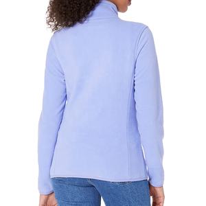 Chaqueta corta de algodón polar con cremallera completa para mujer, chaqueta cálida de invierno de manga larga con cuello levantado, chaqueta de invierno con cremallera corta de Sherpa para viento - Product Image 2