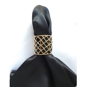 Wedding Birthday <b>Party</b> <b>Table</b> Decoration Accessories Elegant Golden Metal Decorative Napkin Rings - Product Image 4
