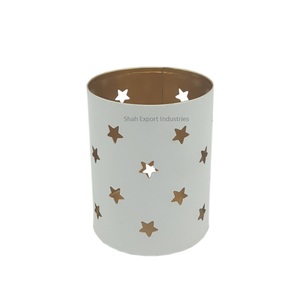 Portavelas votivo de Metal decorativo de lujo, forma redonda de Color Mehroon para el hogar y las decoraciones de boda, vela votiva - Product Image 5