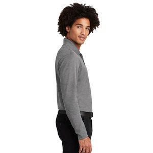 Deportes Hombre Manga Larga Micropique Sport-Wick Elegante Polo Blanco - Product Image 6