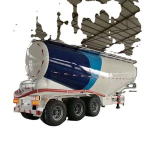 Semi-remorque d'occasion à 3 essieux pour le transport de ciment en vrac sec de 40 à 50 m³ avec compresseur d'air - Product Image 1