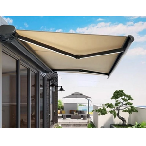 Auvent électrique à cassette complète, télécommande, pare-soleil rétractable <span class=keywords><strong>pour</strong></span> jardin, patio, abri solaire motorisé avec <span class=keywords><strong>kit</strong></span> d'<span class=keywords><strong>éclairage</strong></span> <span class=keywords><strong>LED</strong></span> - Product Image 4