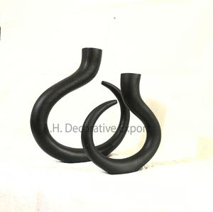 Bougeoirs de pilier conique design décoratif pour la maison bougeoir en métal doré et argenté pour la décoration de mariage article décoratif de cadeau - Product Image 5