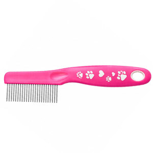 หวีกรูมมิ่งสัตว์เลี้ยง SHEARS BEAUTY สีชมพู รุ่นรักษ์โลก กันน้ำ พร้อมซี่หวีสแตนเลส ลายอุ้งเท้า สำหรับดูแลขนสุนัขและแมว - Product Image 6