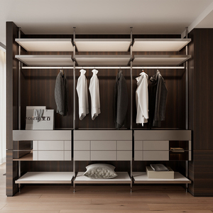 Ưu Đãi Trực Tiếp Từ Nhà Máy Ngăn Kéo Tủ Tường Tủ Quần Áo Móc Treo Phòng Ngủ Đồ Nội Thất Phòng Khách Phong Cách Không Khung Kiểu Châu Âu Thiết Kế Mới - Product Image 3
