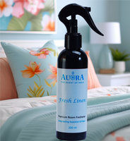 Désodorisant noir pour chambre Aqua avec étiquette personnalisée, 200 ml, liquide à base d'huile essentielle de longue durée pour chaussures de voiture à la maison, prix d'usine
