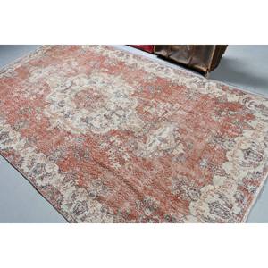 Grand tapis turc vintage 5,6x9,6 pieds, tapis oriental rouge et bleu - Product Image 3