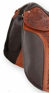 Selle de dressage anglaise de haute qualité pour l'équitation siège en cuir souple fin équipement équin - Product Image 4