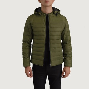 Veste matelassée brillante pour hommes en gros, veste en duvet à bulles personnalisée, OEM ODM, veste d'hiver légère et chaude, fabricant d'usine - Product Image 1